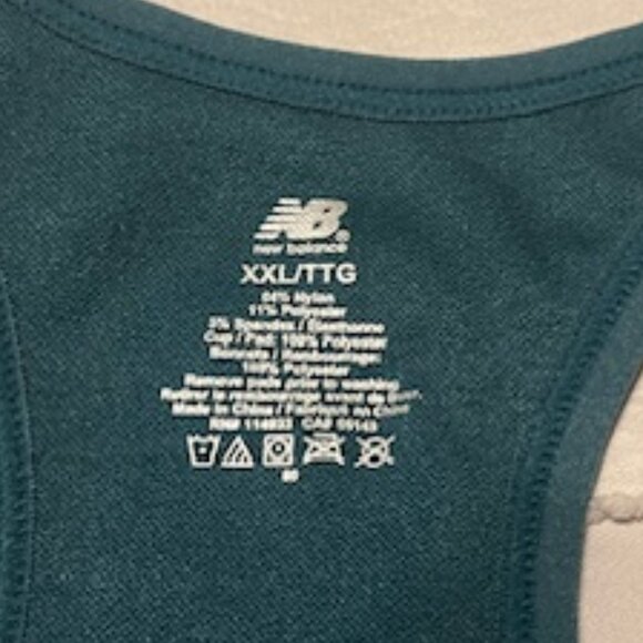 New Balance Ladies Green Heather Adjustable Sports Bra XXL - NWT - Picture 2 of 4